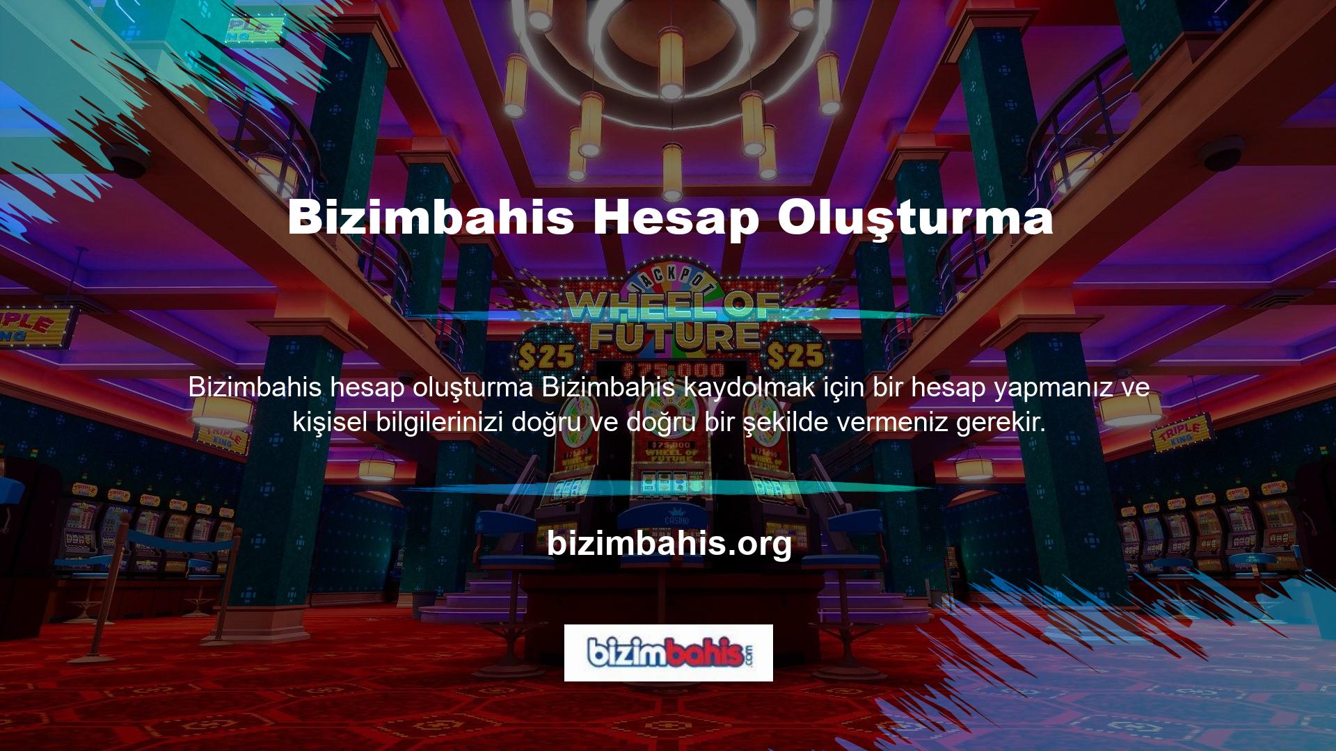 Hesabınızı Bizimbahis Casino web sitesinde istediğiniz zaman bahis yapmak için kullanabilirsiniz